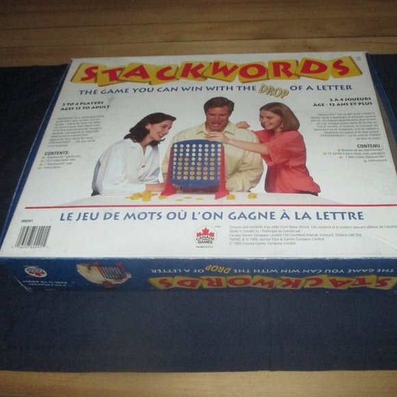Stackwords Board Game (Canada Games, 1995) - Picture 2 of 5